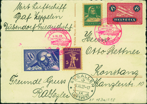 [7372.18.01] 1929, Schweiz-Fahrt Dübendorf-St.Gallen (Landesgrenze)