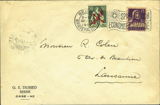 [7373.19.02] 1919, Bern - Lausanne