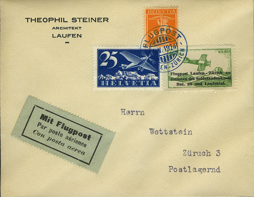 [7374.24.71] 1924, Flugtag Laufen, Vignette