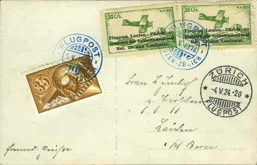 [7374.24.15] 1924, Flugtag Laufen "Dcs statt DES"