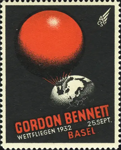 [7374.32.11] 1932, Ballonpost Gordon-Bennet-Wettfahrt Basel