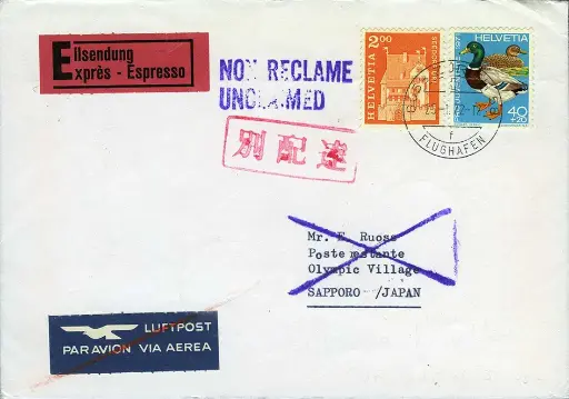 [7374.72.01] 1972, SWISSAIR, Zürich-Tokio