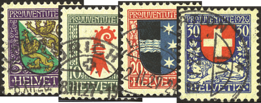 [7390.37.02] 1926, Kantons- und Schweizer Wappen