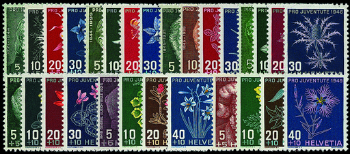 [7390.105.05] 1943-1949, Pro Juventute Komplett-Kollektion