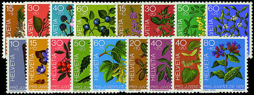 [7390.244.05] 1973-1976, Pro Juventute Komplett-Kollektion