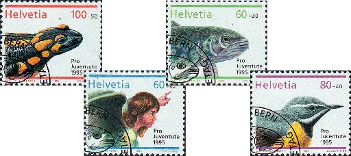 [7390.336.02] 1995, Weihnachtsmarke, Tiere