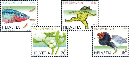 [7390.344.01] 1997, Weihnachtsmarke, Tiere, Teich und Sumpf