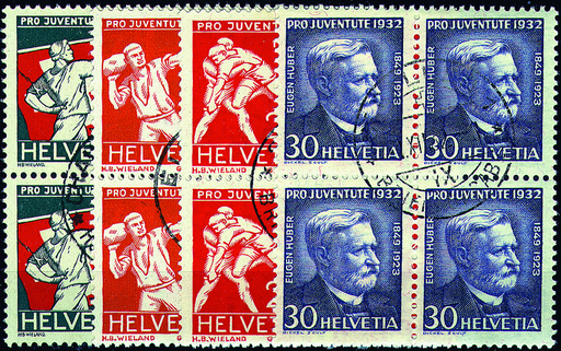[7395.61.02] 1932, Sportdarstellungen und Bildnis Eugen Hubers