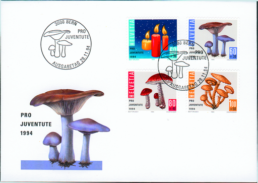 [7396.332.01] 1994, Weihnachtsmarke, Pilze