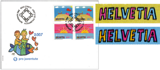 [7396.385.04] 2007, Zeichnen und Gestalten mit Ted Scarpa - Ferienpass-Ferienspass, "Doppeltes Helvetia"