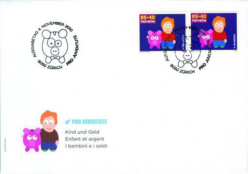 [7396.398.01] 85+40 Rp. Sparen, "Schwarzblau statt lilarot"