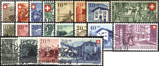 [7400.26.04] 1945-1949, Arbeit Schweizerhaus I-IV Komplett-Kollektion