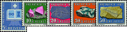 [7400.103.01] 1961, Sinnbild, Mineralien und Versteinerungen