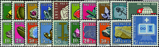 [7400.86.03] 1958-1961, Pro Patria Komplett-Kollektion