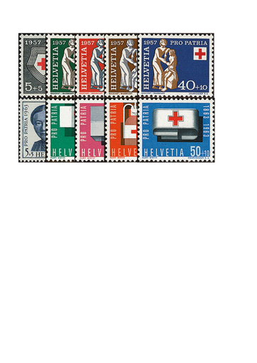 [7400.81.03] 1957 und 1963, Pro Patria Komplett-Kollektion