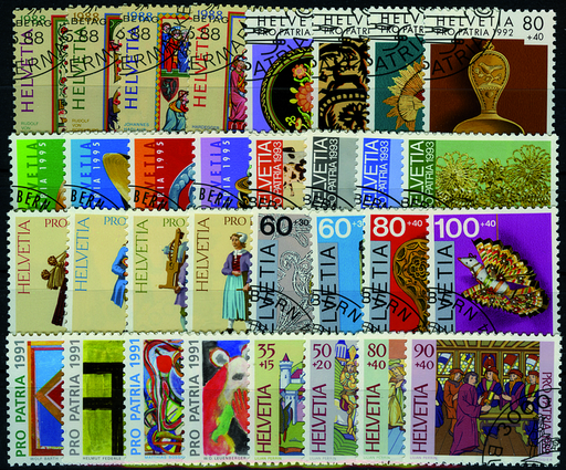 [7400.219.06] 1988-1995, Pro Patria Komplett-Kollektion