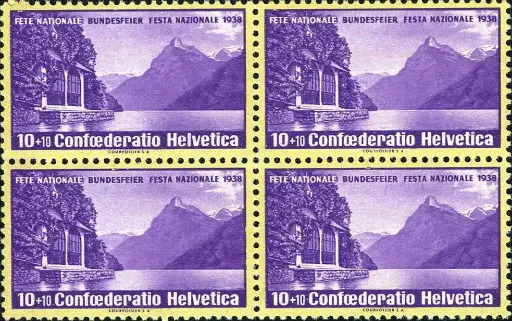 [7405.1.01] 10+10 Rp. violett-gelb