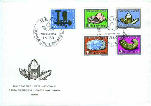 [7406.96.01] 1960, Mineralien und Versteinerungen, Symbole