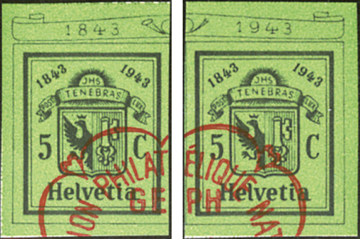[7410.17.02] 1943, Nationale Briefmarkenausstellung in Genf (GEPH)