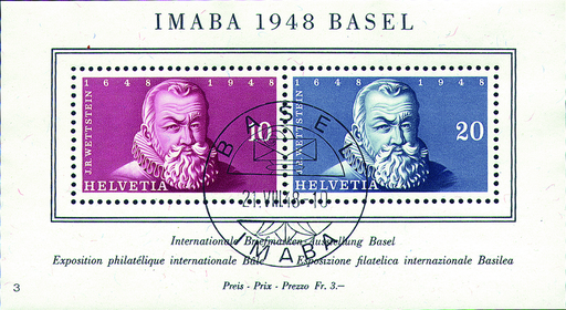 [7410.31.03] 1948, Internationale Briefmarkenausstellung in Basel (IMABA)