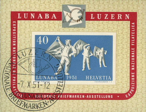 [7410.32.03] 1951, Nationale Briefmarkenausstellung in Luzern (LUNABA)