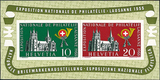 [7410.35.01] 1955, Nationale Briefmarkenausstellung in Lausanne