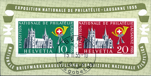 [7410.35.04] 1955, Nationale Briefmarkenausstellung in Lausanne