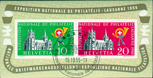 [7410.35.02] 1955, Nationale Briefmarkenausstellung in Lausanne