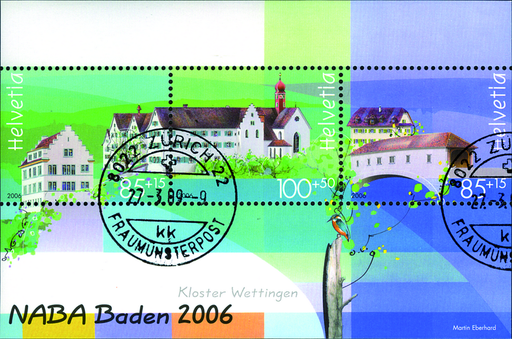 [7410.93.10] 2006, Nationale Briefmarkenausstellung Baden (NABA 2006) I, &quot;Violett statt blau&quot;