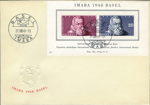 [7411.31.02] 1948, Internationale Briefmarkenausstellung in Basel (IMABA)