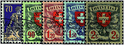 [7450.19.02] 1936-1937, Helvetia mit Schwert-Wappenm.