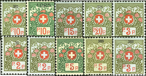 [7568.1911.01] 1911-1943, Portofreiheitskollektion