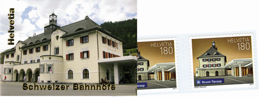 [7593.1645.01] 2017, Schweizer Bahnhöfe, Scoul-Tarasp