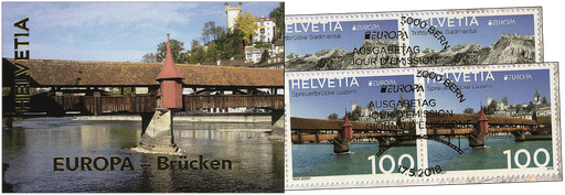 [7593.1680.02] 2018, Europa - Brücken, 2 Markenhefte