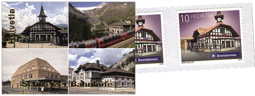 [7593.1687.01] 2018, Schweizer Bahnhöfe, Zweisimmen