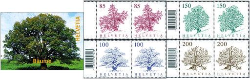 [7593.1834.01] 2021, Bäume, 4 Markenhefte