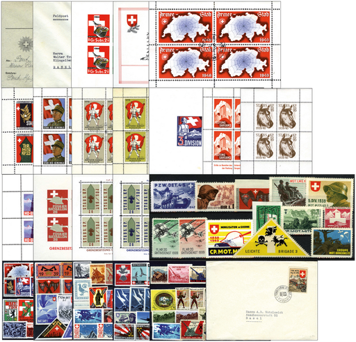 [7594.1945.05] 1939-1945, Soldatenmarken-Grosskollektion mit über 120 tollen Ausgaben