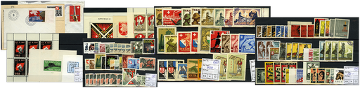 [7594.1945.04] 1939-1945, Soldatenmarken-Grosskollektion mit über 150 tollen Ausgaben