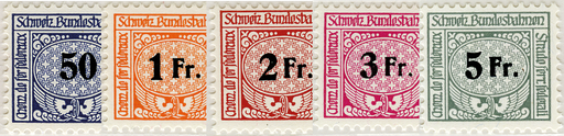 [7600.1913.02] 1913-1957, Eisenbahn-Marken