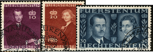 [7820.175.02] 1943, Hochzeitsmarken, Vermählung des Fürsten Franz Josef II.