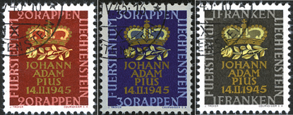 [7820.207.02] 1945, Gedenkmarken zur Geburt des Erbprinzen