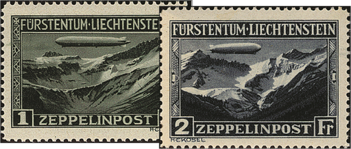 [7830.7.01] 1931, Sonderflugpostmarken für den Zeppelinflug vom 10. Juni 1931