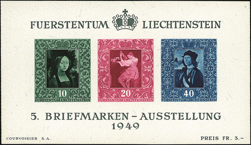 [7840.23.01] 1949, 5. Liechtensteinische Briefmarkenausstellung