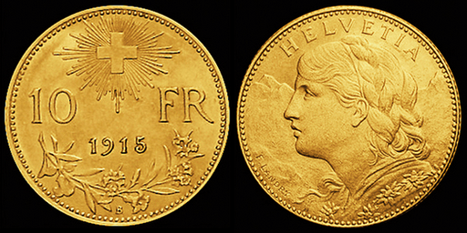 [7871.1915.01] 1915, 10 Fr. Gold-Vreneli