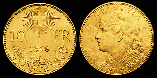[7871.1916.01] 1916, 10 Fr. Gold-Vreneli