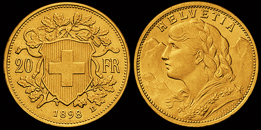 [7873.1898.01] 1898, 20 Fr. Gold-Vreneli