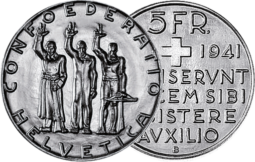 [7880.1941.01] 1941, 5 Fr. Silber-Gedenkmünze "Bundesfeier"