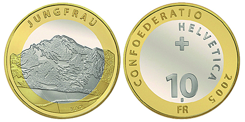 [7882.2005.01] 2005, 10 Fr. Gedenkmünzen "Jungfrau"