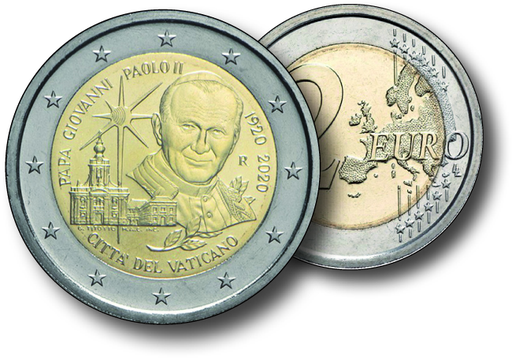 [7983.2020.10] Vatikan, 100. Geburtstag Papst Johannes Paul II., 2 Euro