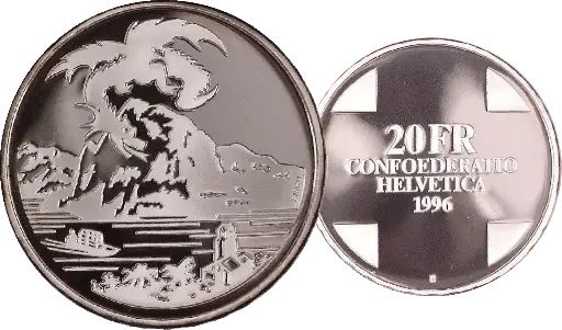 [7996.1996.04] 1996, 20 Fr. Gedenkmünze "Drache von Breno"